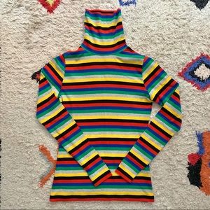 Ganni Striped Roll Neck